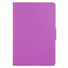 For Huawei MatePad 10.8 (2020) Ultra-thin Carbon Fiber Front Support Horizontal Flip Leather Case with Holder(Purple) - 2