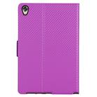 For Huawei MatePad 10.8 (2020) Ultra-thin Carbon Fiber Front Support Horizontal Flip Leather Case with Holder(Purple) - 3