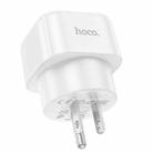 hoco AC20 US Plug To EU Plug Power Adapter Travel Charger(White) - 2