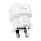 hoco AC20B UK Plug To EU Plug Power Adapter Travel Charger(White) - 2