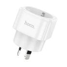 hoco AC20C AU Plug To EU Plug Power Adapter Travel Charger(White) - 1