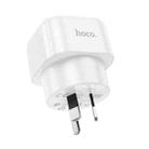 hoco AC20C AU Plug To EU Plug Power Adapter Travel Charger(White) - 2