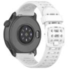 For COROS PACE 3 Color Buckle Liquid Silicone Strap(White) - 2