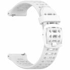 For COROS PACE 3 Color Buckle Liquid Silicone Strap(White) - 3