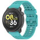 For COROS PACE 3 Color Buckle Liquid Silicone Strap(Dark Green) - 1