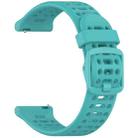 For COROS PACE 3 Color Buckle Liquid Silicone Strap(Dark Green) - 3