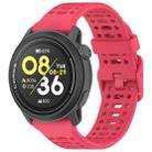 For COROS PACE 3 Color Buckle Liquid Silicone Strap(Red) - 1