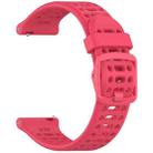 For COROS PACE 3 Color Buckle Liquid Silicone Strap(Red) - 3