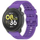 For COROS PACE 3 Color Buckle Liquid Silicone Strap(Purple) - 1