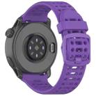 For COROS PACE 3 Color Buckle Liquid Silicone Strap(Purple) - 2