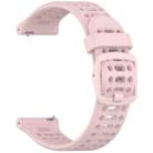 For COROS PACE 3 Color Buckle Liquid Silicone Strap(Sand Pink) - 3