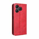 For Wiko T20 Magnetic Buckle Retro Texture Leather Phone Case(Red) - 3