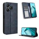 For Wiko T20 Magnetic Buckle Retro Texture Leather Phone Case(Blue) - 1