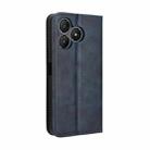 For Wiko T20 Magnetic Buckle Retro Texture Leather Phone Case(Blue) - 3