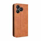 For Wiko T20 Magnetic Buckle Retro Texture Leather Phone Case(Brown) - 3