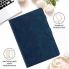 For Huawei MatePad T10 / T10S Honeycomb Embossed Leather Tablet Case(Blue) - 2