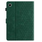 For Huawei MatePad T10 / T10S Honeycomb Embossed Leather Tablet Case(Green) - 3