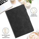 For Huawei MatePad T10 / T10S Honeycomb Embossed Leather Tablet Case(Black) - 2