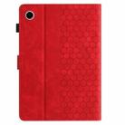 For Huawei MatePad T10 / T10S Honeycomb Embossed Leather Tablet Case(Red) - 3