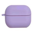 For Samsung Galaxy Buds3 / 3 Pro Solid Color PC Frosted Earphone Protective Case(Purple) - 1