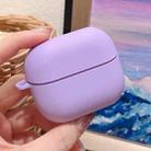 For Samsung Galaxy Buds3 / 3 Pro Solid Color PC Frosted Earphone Protective Case(Purple) - 2