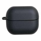 For Samsung Galaxy Buds3 / 3 Pro Solid Color PC Frosted Earphone Protective Case(Black) - 1