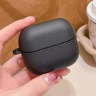 For Samsung Galaxy Buds3 / 3 Pro Solid Color PC Frosted Earphone Protective Case(Black) - 2