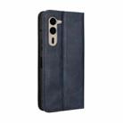 For Fujitsu Arrows We2 Plus Magnetic Buckle Retro Texture Leather Phone Case(Blue) - 3