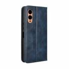 For Fujitsu Arrows We2 Magnetic Buckle Retro Texture Leather Phone Case(Blue) - 3