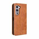 For Fujitsu Arrows Alpha F-51F Magnetic Buckle Retro Texture Leather Phone Case(Brown) - 3