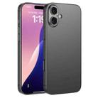 For iPhone 16 Plus GKK AG Craft Skin Feel Full Coverage Phone Case(Black) - 1