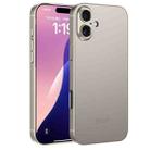 For iPhone 16 GKK AG Craft Skin Feel Full Coverage Phone Case(Titanium Grey) - 1