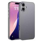 For iPhone 16 GKK AG Craft Skin Feel Full Coverage Phone Case(Mountain Gray) - 1