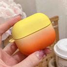 For Samsung Galaxy Buds3 / 3 Pro PC Gradient Frosted Earphone Protective Case(Gradient Yellow) - 2