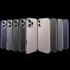 For iPhone 16 Pro Max GKK Metal Paint Skin Feel Leather Full Coverage Phone Case(Titanium Grey) - 2