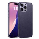 For iPhone 16 Pro GKK Metal Paint Skin Feel Leather Full Coverage Phone Case(Purple) - 1