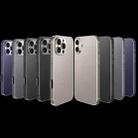 For iPhone 16 Pro GKK Metal Paint Skin Feel Leather Full Coverage Phone Case(Titanium Grey) - 2