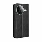 For Redmi K80 / K80 Pro Magnetic Buckle Retro Texture Leather Phone Case(Black) - 3