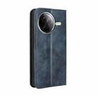 For Redmi K80 / K80 Pro Magnetic Buckle Retro Texture Leather Phone Case(Blue) - 3