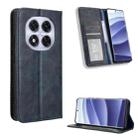 For Redmi Note 14 Pro+ 5G Magnetic Buckle Retro Texture Leather Phone Case(Blue) - 1