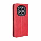 For Redmi Note 14 Pro 4G Magnetic Buckle Retro Texture Leather Phone Case(Red) - 3