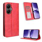 For Redmi Turbo 4 Pro 5G Magnetic Buckle Retro Texture Leather Phone Case(Red) - 1