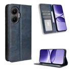 For Redmi Turbo 4 Pro 5G Magnetic Buckle Retro Texture Leather Phone Case(Blue) - 1