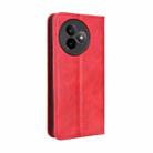 For Redmi K80 Ultra Magnetic Buckle Retro Texture Leather Phone Case(Red) - 3