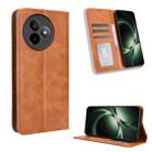 For Redmi K80 Ultra Magnetic Buckle Retro Texture Leather Phone Case(Brown) - 1