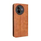 For Redmi K80 Ultra Magnetic Buckle Retro Texture Leather Phone Case(Brown) - 3