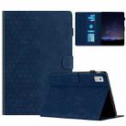 For Lenovo Tab M9 TB-310FU Honeycomb Embossed Leather Smart Tablet Case(Blue) - 1