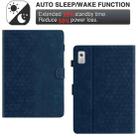 For Lenovo Tab M9 TB-310FU Honeycomb Embossed Leather Smart Tablet Case(Blue) - 3