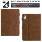 For Lenovo Tab M9 TB-310FU Honeycomb Embossed Leather Smart Tablet Case(Brown) - 3