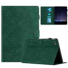 For Lenovo Tab M10 Gen 3rd Honeycomb Embossed Leather Smart Tablet Case(Green) - 1